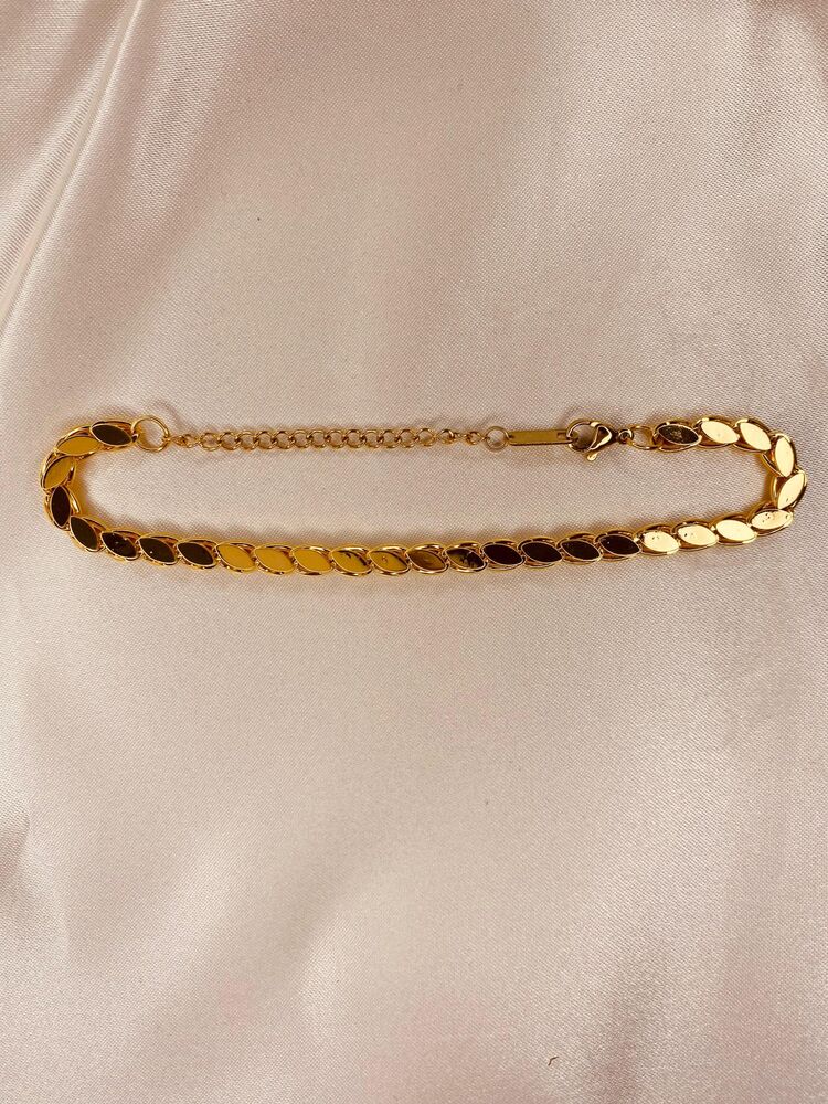 Arpa Zincir Gold Bileklik