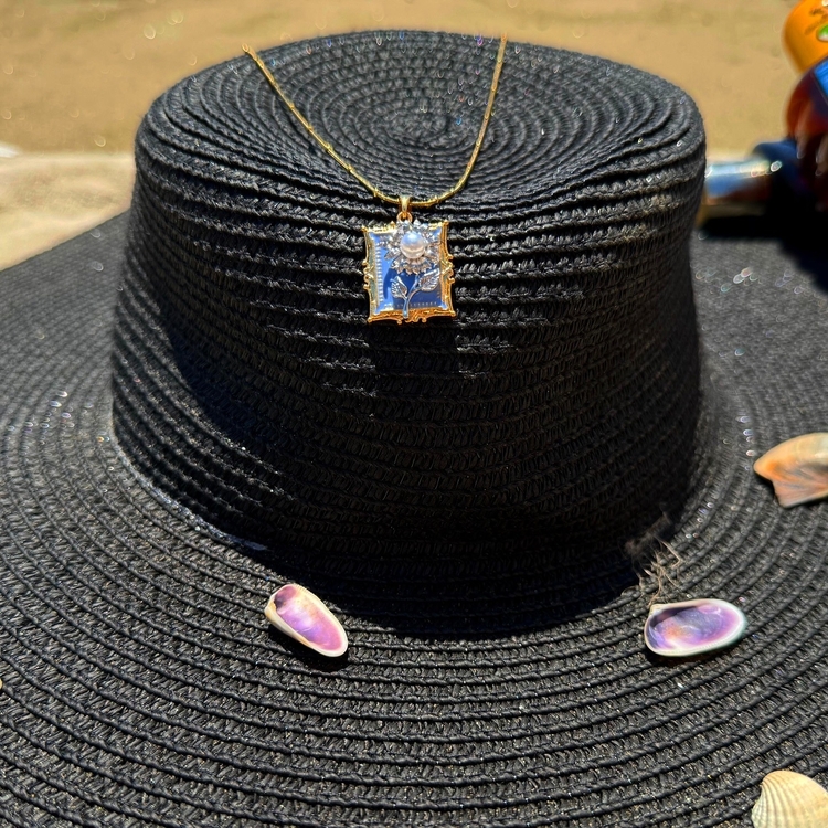 İnci Papatya Kolye