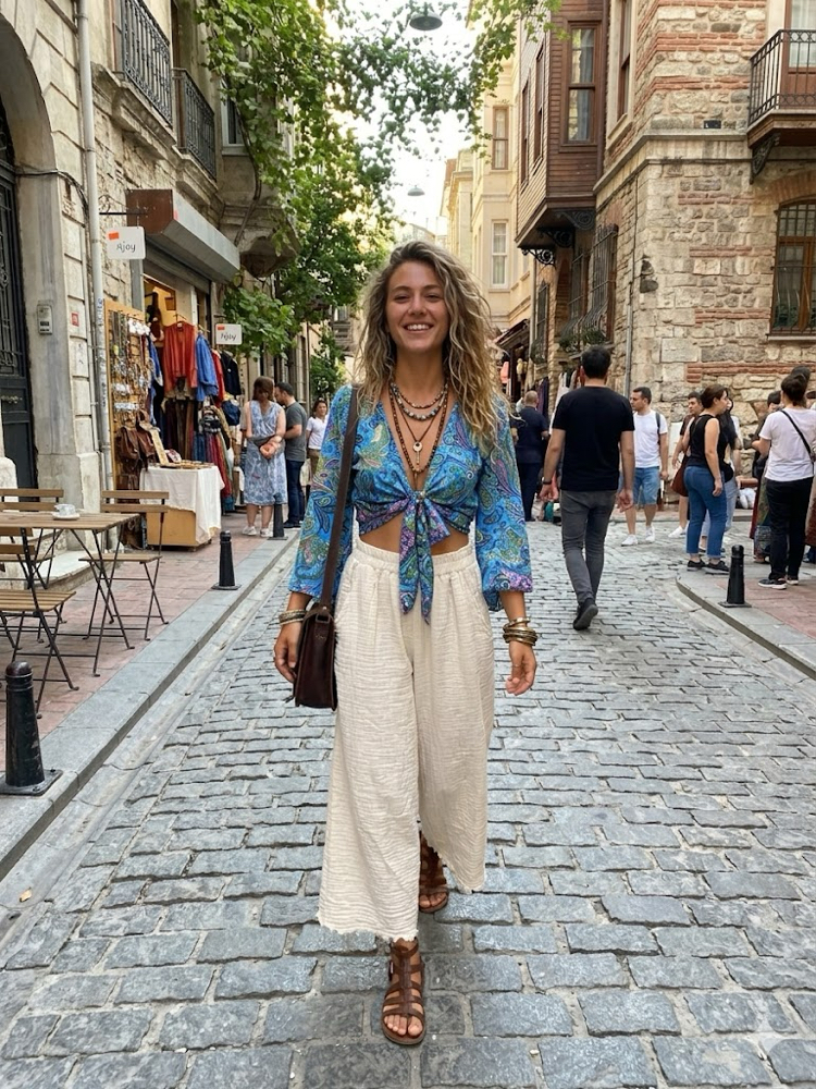 Müslin kumaş pantalon