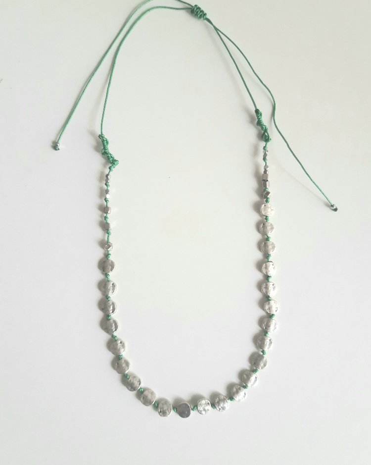 Silver düğümlü kolye