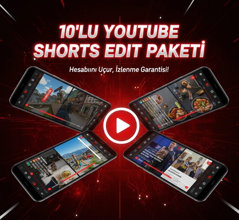 Stratejik YouTube Shorts Edit Paketi (10 Video)
