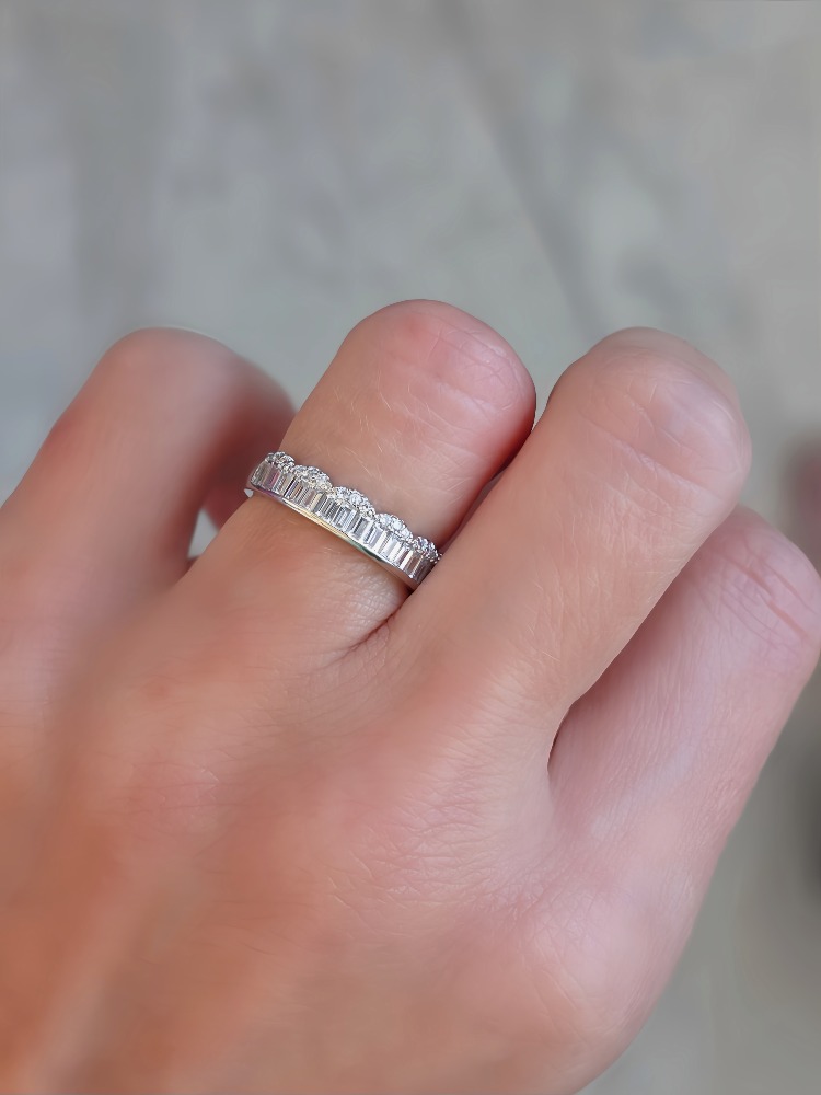 Ayarlanabilir Su Yolu Model Zirkon Taşlı Silver Renk Çelik Yüzük - 1767