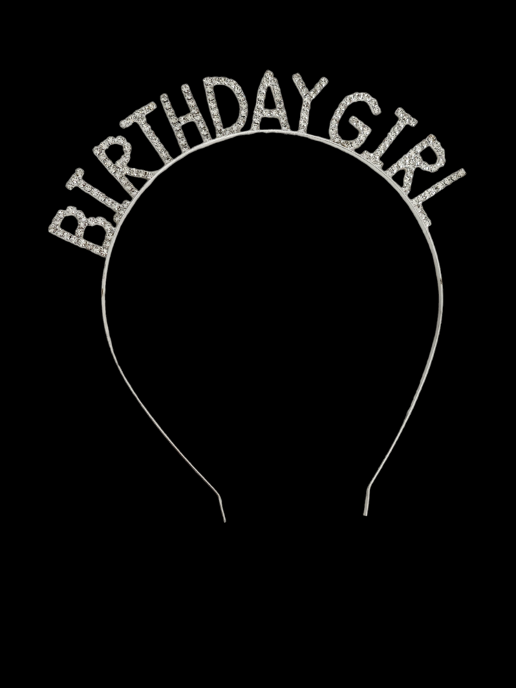 Doğum Günü Kızı Birthday Girl Metal Kristal Taşlı Taç - 1171