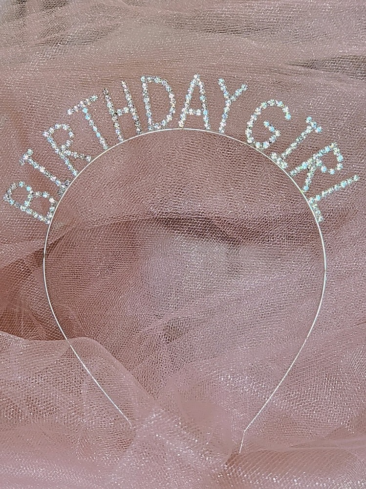 Doğum Günü Kızı Birthday Girl Metal Kristal Taşlı Taç - 1171