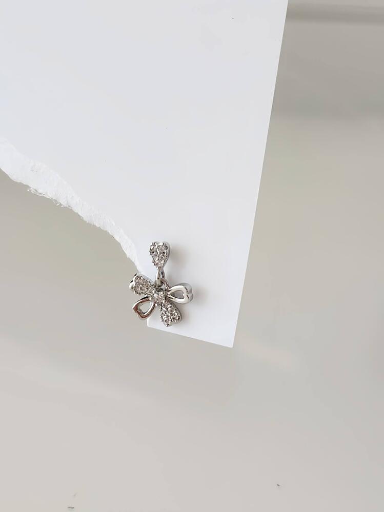 Sallantılı Fiyonk Kurdela Model Kıkırdak Piercing Tragus Helix Gümüş Renk Küpe - 1570