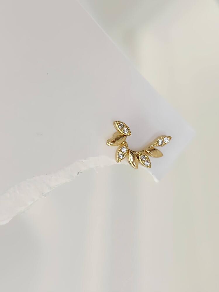 Buğday Başak Arpa Model Kıkırdak Piercing Tragus Helix Altın Gold Renk Küpe - 1569