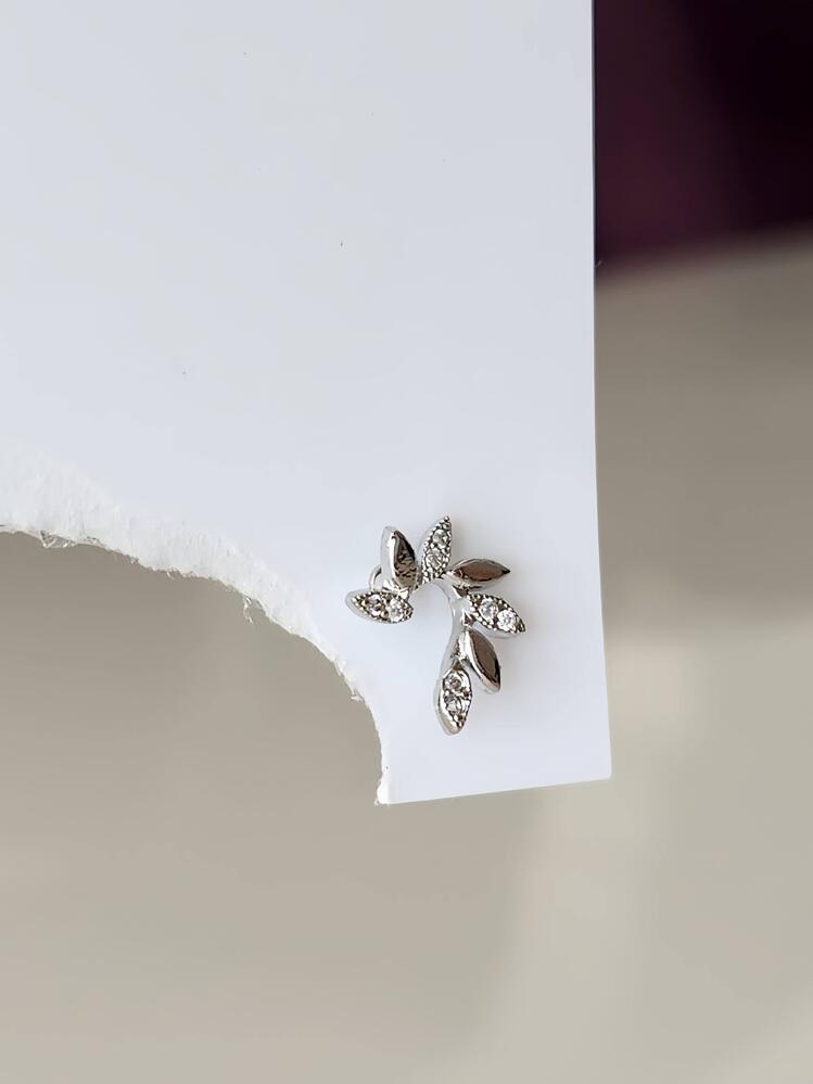 Buğday Başak Arpa Model Kıkırdak Piercing Tragus Helix  Gümüş Renk Küpe  - 1568