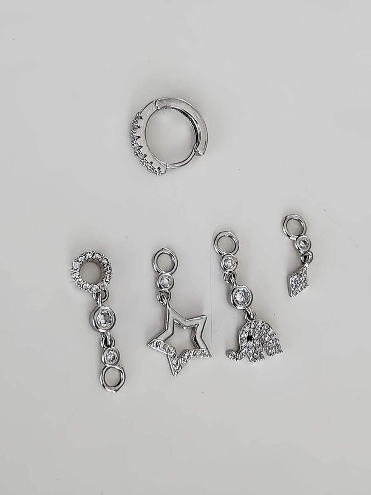 Fil Yıldız Charm Model Çelik Küpe- 1553