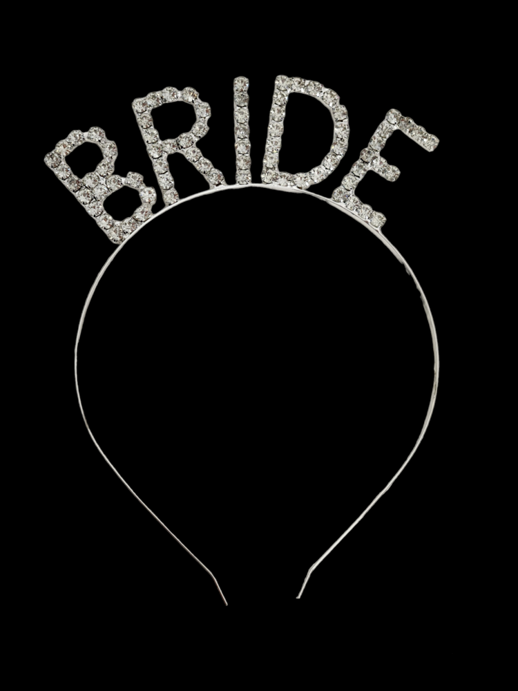 Bride Pırlanta Model Metal Kristal Taşlı Taç Bekarlığa Veda Nedime Tacı- 1164