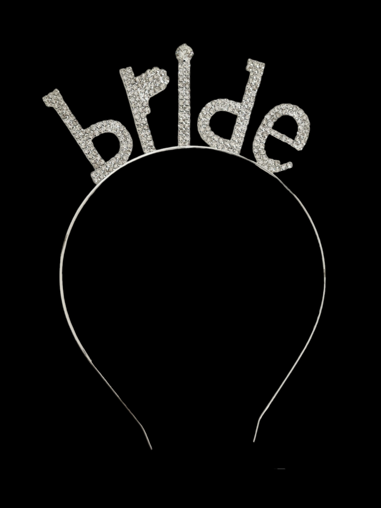 Bride Metal Kristal Taşlı Taç Bekarlığa Veda Nedime Tacı - 1165