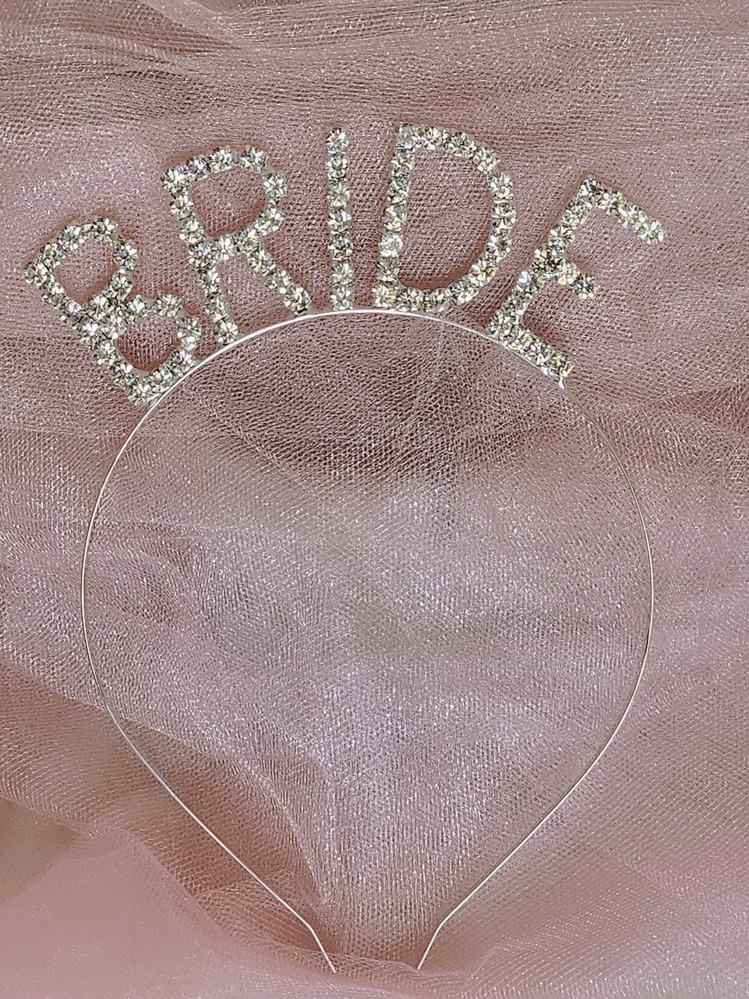 Bride Pırlanta Model Metal Kristal Taşlı Taç Bekarlığa Veda Nedime Tacı- 1164