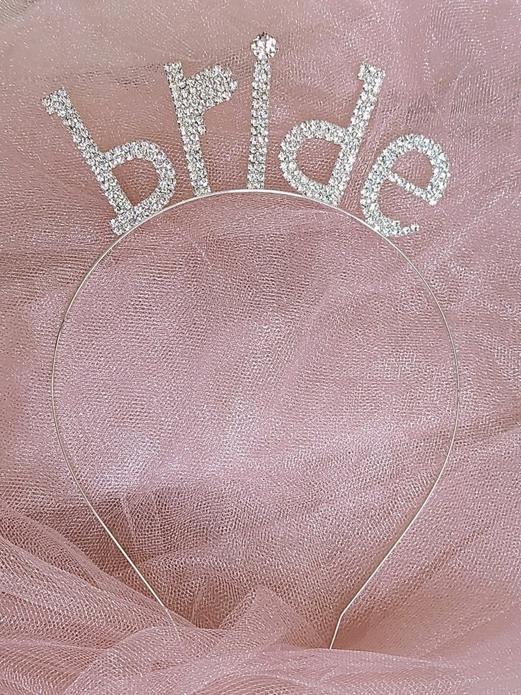 Bride Metal Kristal Taşlı Taç Bekarlığa Veda Nedime Tacı - 1165