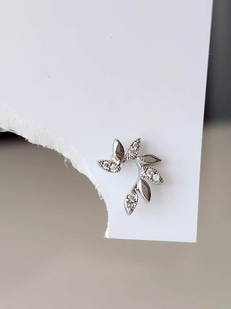 Buğday Başak Arpa Model Kıkırdak Piercing Tragus Helix  Gümüş Renk Küpe  - 1568