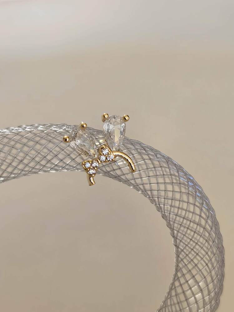 Fiyonk Kulak Model Kıkırdak Piercing Tragus Helix Gold Renk Küpe - 1438