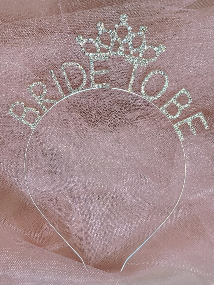 Bride To Be Metal Kristal Taşlı Taç Bekarlığa Veda Nedime Tacı - 1163