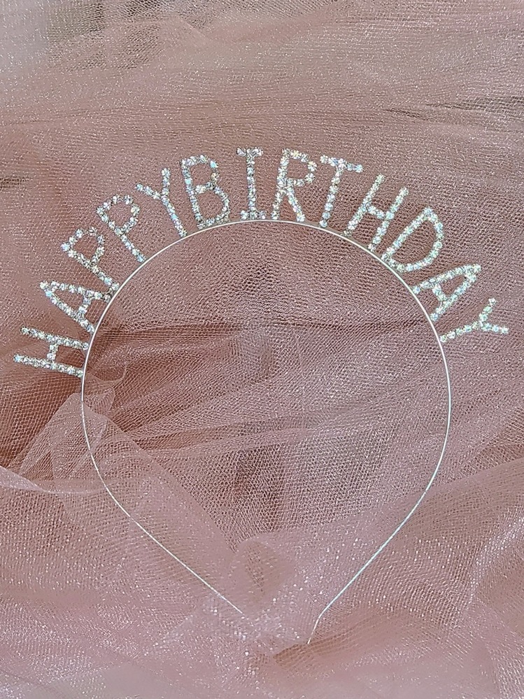 Doğum Günü Happy Birthday Metal Kristal Taşlı Taç - 1172