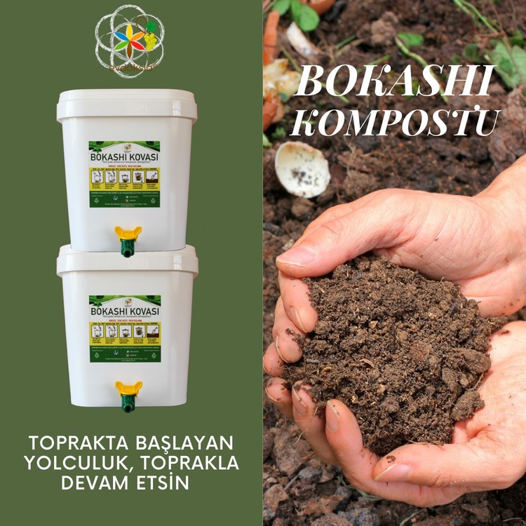 Bokashi Kompost Seti - Bokashi Kepekli