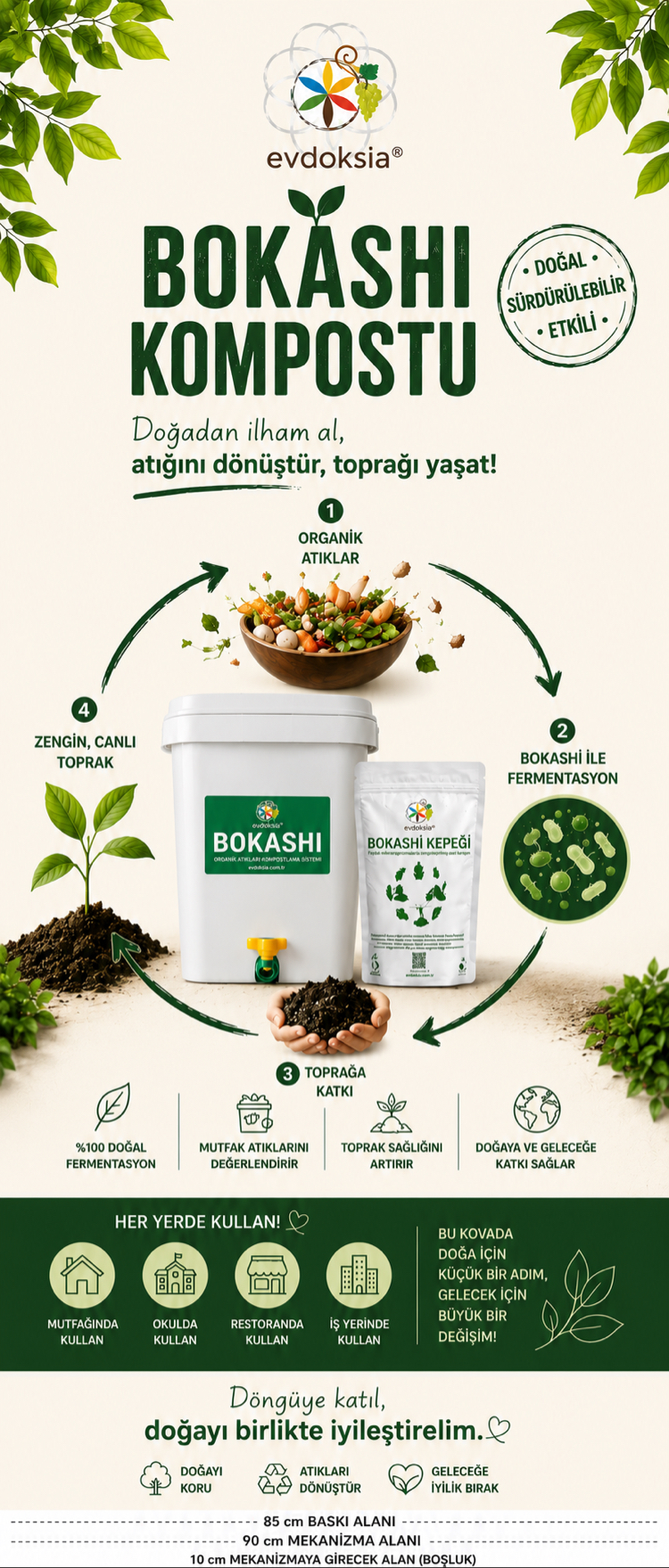 Bokashi Kompost Seti - Bokashi Kepekli