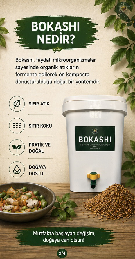 Bokashi Kompost Seti - Bokashi Kepekli