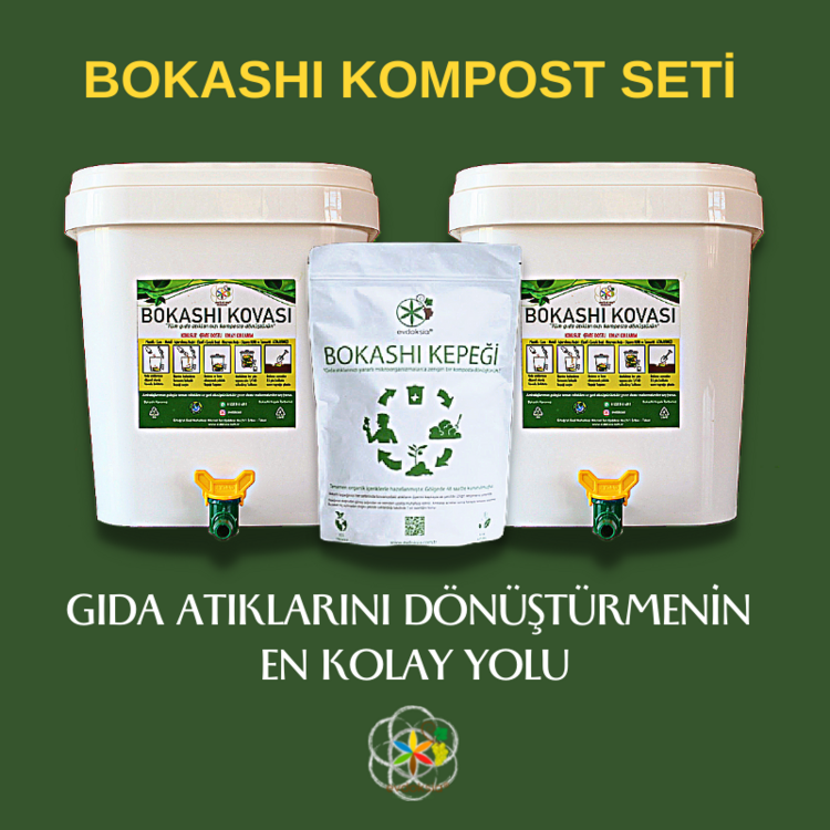 Bokashi Kompost Seti - Bokashi Kepekli