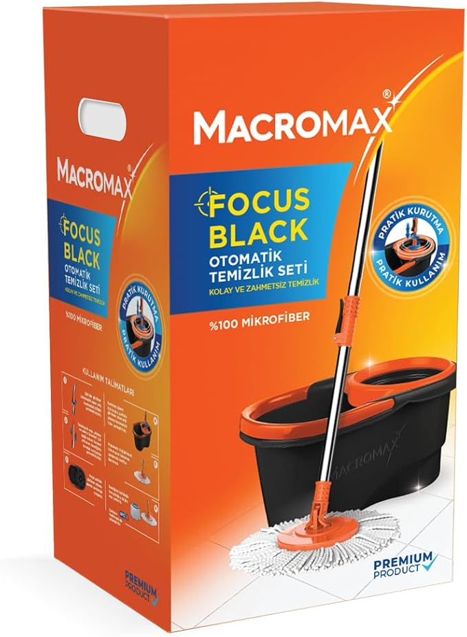 Macromax Focus Black Otomatik Temizlik Seti