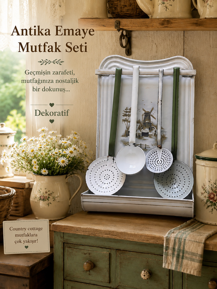 Fransız Emaye mutfak seti
