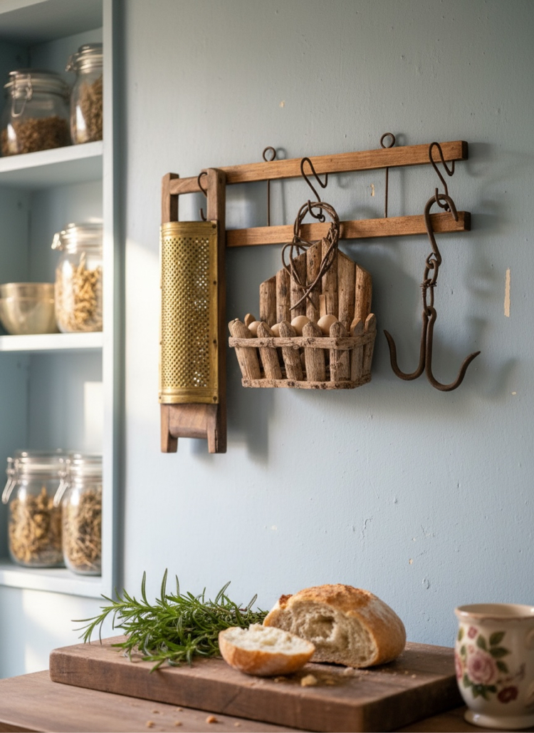 Cottage vintage duvar dekor seti
