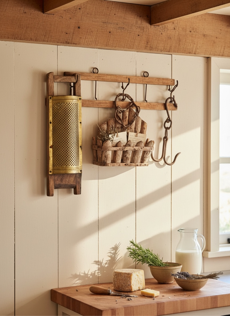 Cottage vintage duvar dekor seti