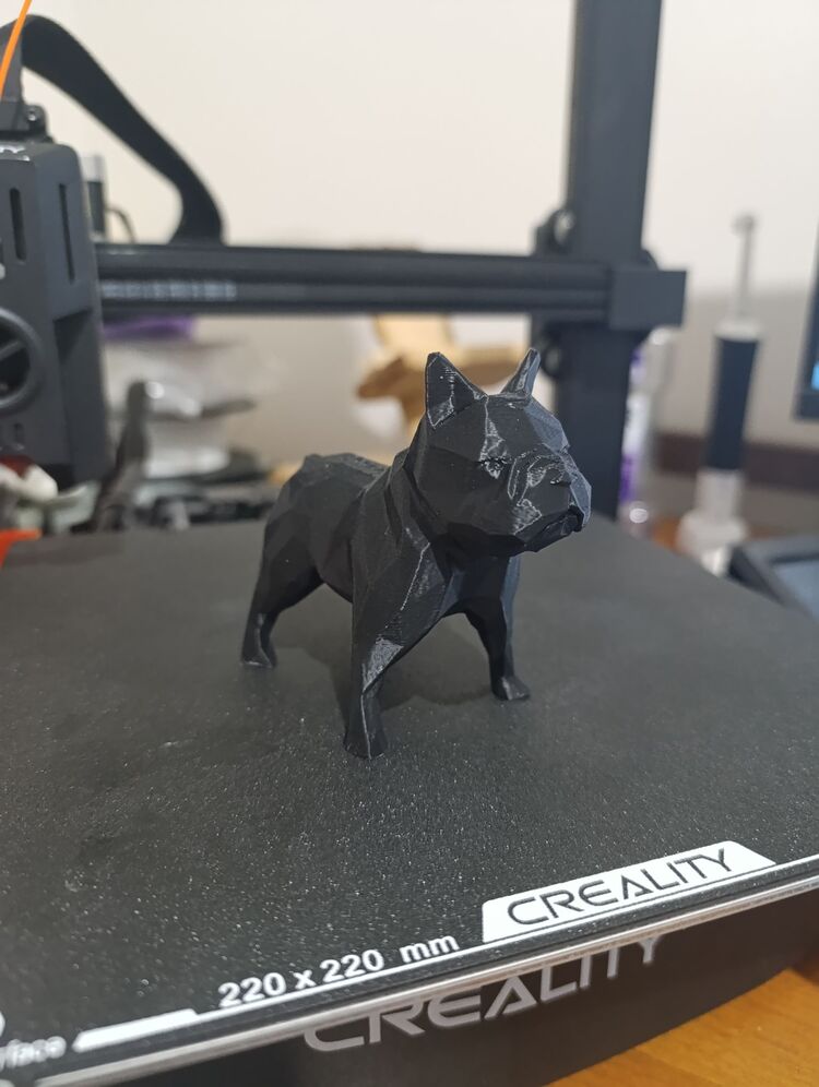 Bulldog Figürü low poly 