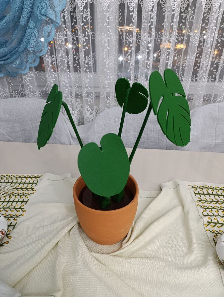 Monstera Plant Bardak Altlığı