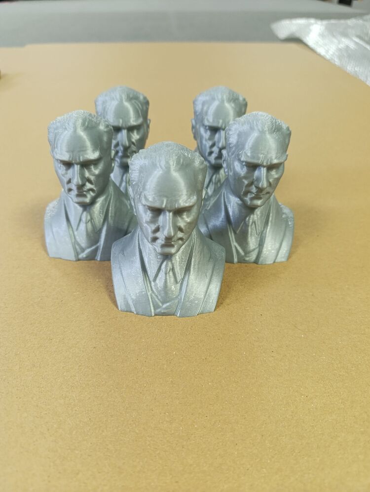 Atatürk büstü 3 boyutlu baskı 