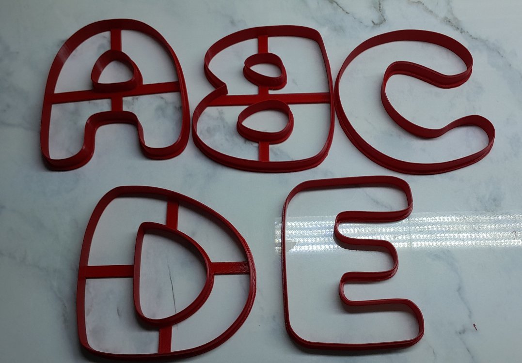 Bubble Harf kesme 15 cm