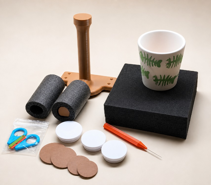 Kupa Mühür-Kulp-Taban silme Set