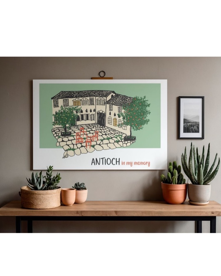 Antioch in my Memory 'Avlu' Poster 35x50 cm (Çerçevesiz)