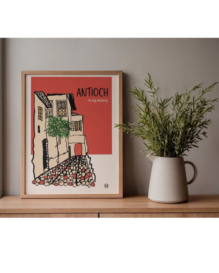 Antioch in my Memory 'Old Street' Poster 35x50 cm