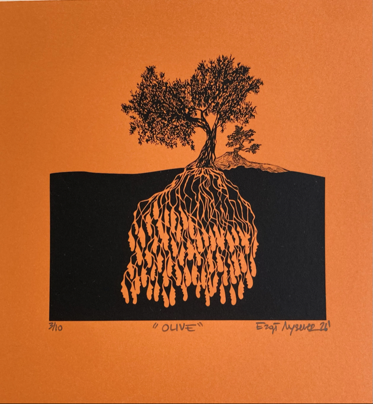 ‘Olive’ Serigrafi Baskı