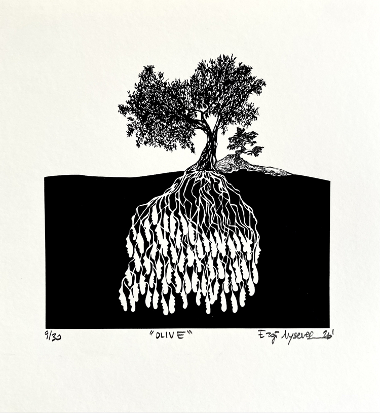 ‘Olive’ Serigrafi Baskı