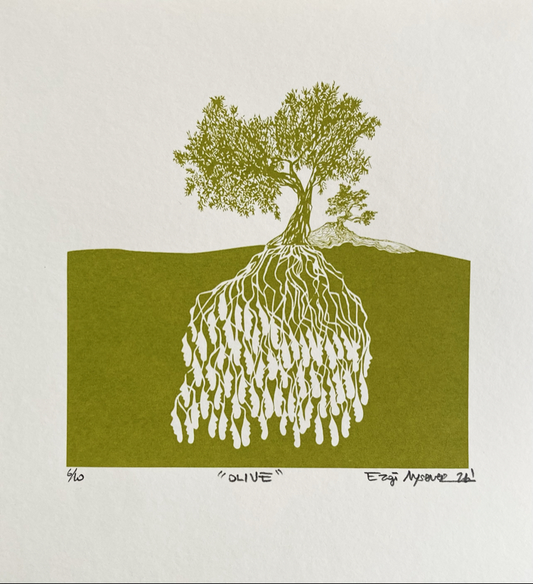 ‘Olive’ Serigrafi Baskı