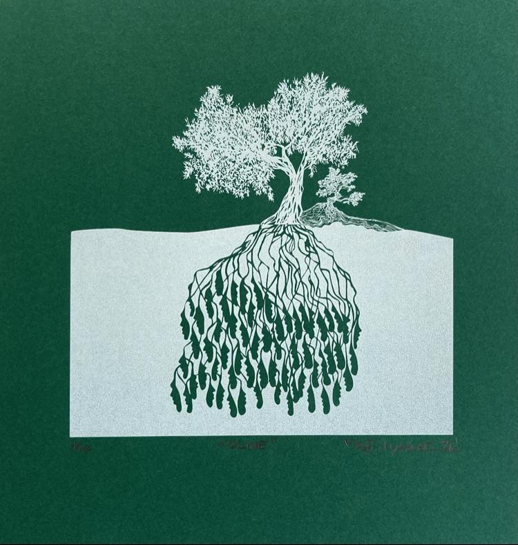 ‘Olive’ Serigrafi Baskı