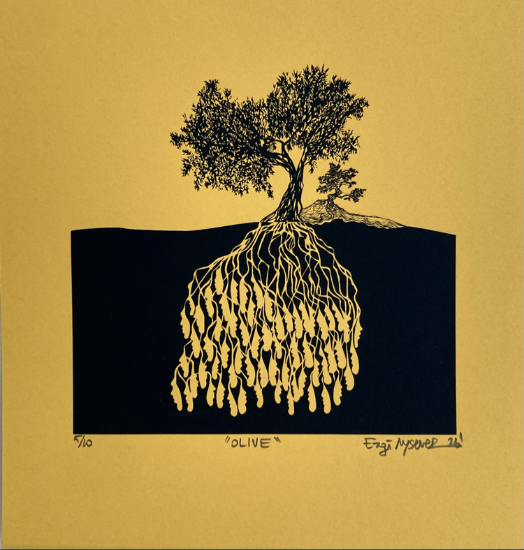‘Olive’ Serigrafi Baskı