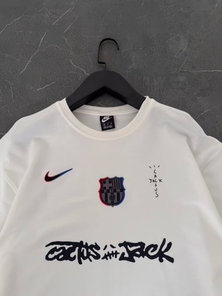 Barcelona Nike White Travis Oversize T-Shirt