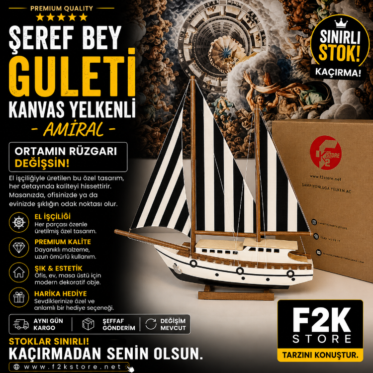 Şeref Bey Guleti Kanvas Yelkenli - Amiral