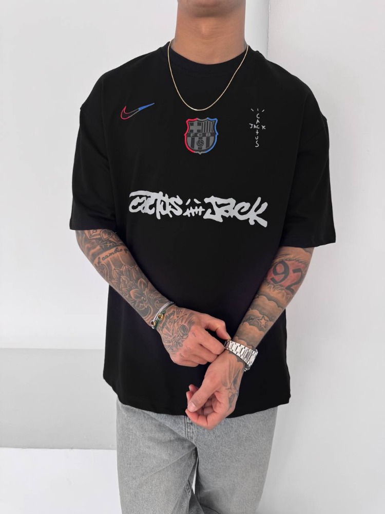 Barcelona Nike Black Travis Oversize T-Shirt