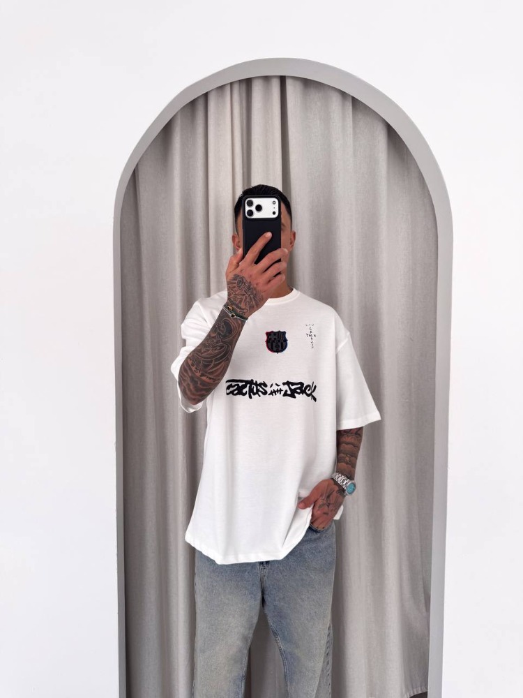 Barcelona Nike White Travis Oversize T-Shirt