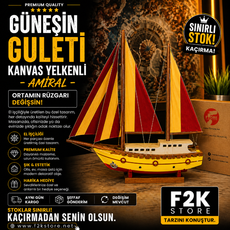 Güneşin Guleti Kanvas Yelkenli - Amiral 