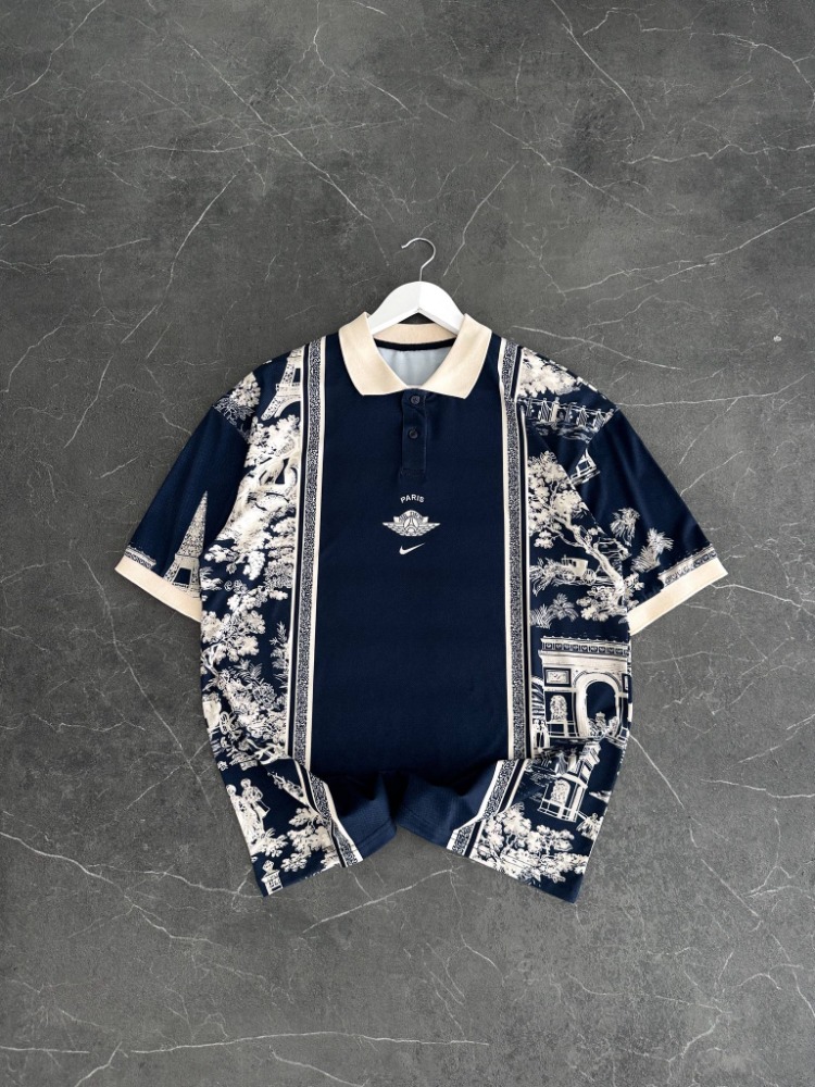 Paris Atelier Navy Premium Polo Yaka T-Shirt