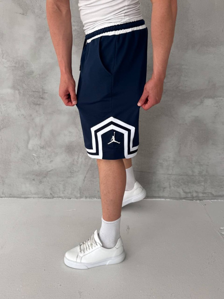 Navy Premium Polo & Shorts Kombini