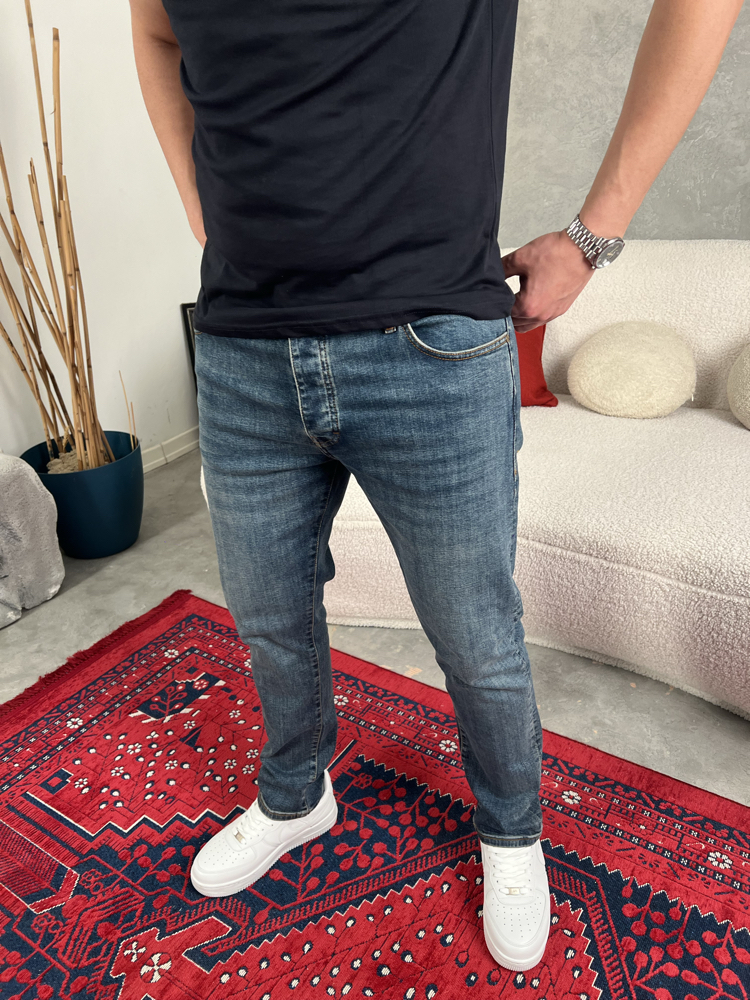 Burberry Mavi Kot Pantolon 