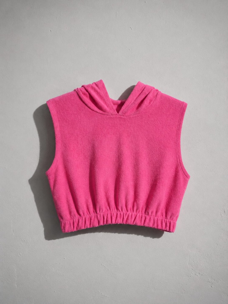 Bubblegum Breeze Hoodie Crop