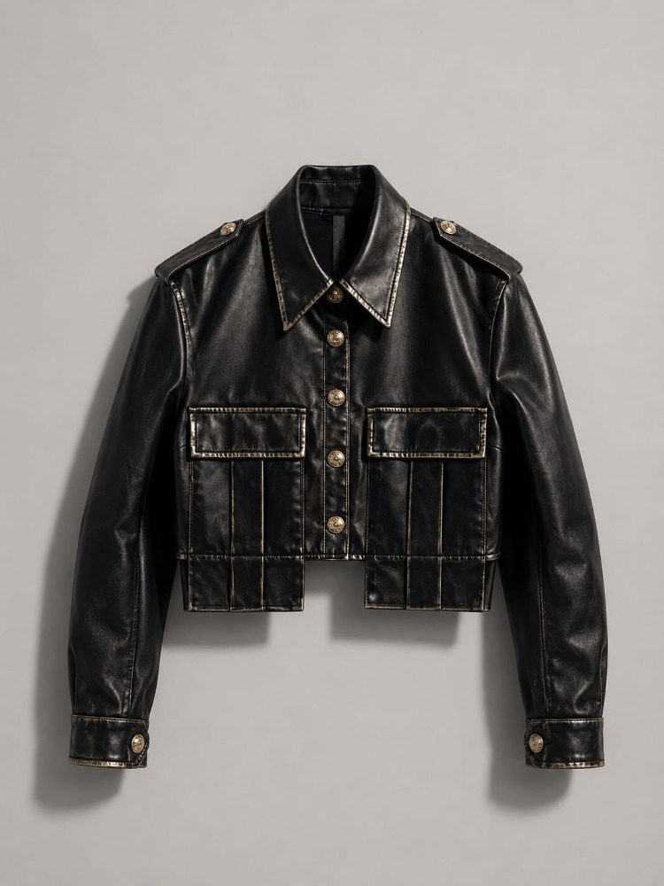 Noir Icon Crop Jacket